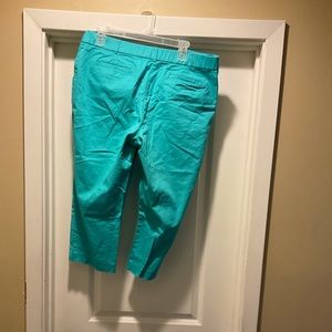 Turquoise Capri Pants